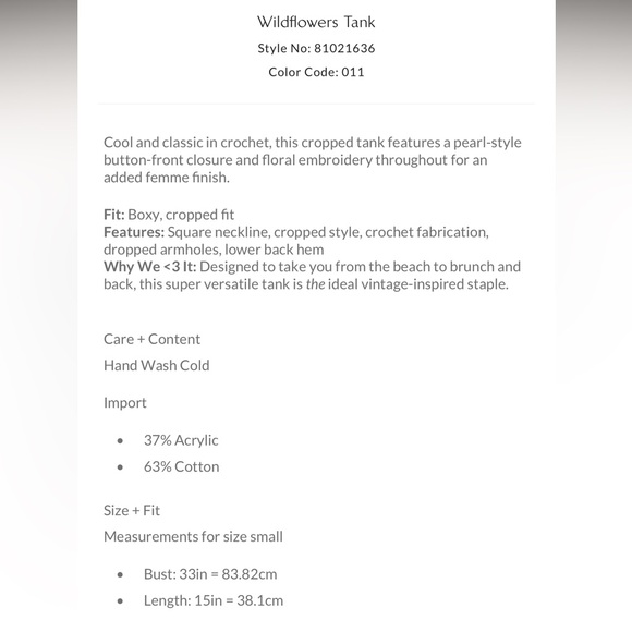 Free People Wildflowers Tank - Picture 5 of 9